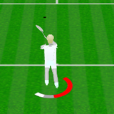 ScreenShot Image : Forehand ground strokes / 3D-UX Tennis - Virtual realistic 3D tennis game for Microsoft .NET Framework for Silverlight