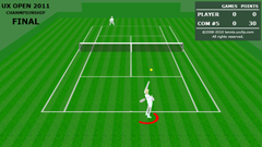 ScreenShot Image : 3D-UX Tennis - 3D tennis game for Silverlight®